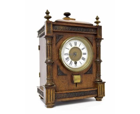 John Davidson's Patent automatic memorandum clock, the hinged top retaining the original 'Directions for Management...' instr