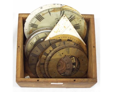 Quantity of old clock dials