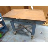 48" x 30" x 8" Steel Surface Plate w/ Castered Base