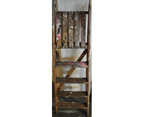 Small wooden step-ladder 