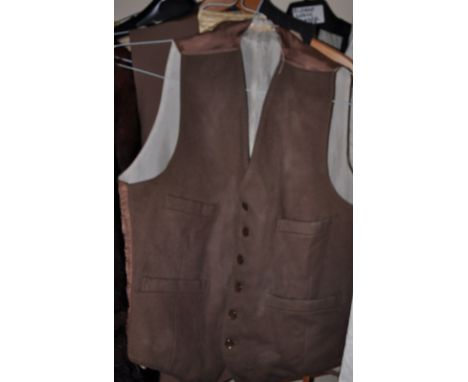 Nine men's vintage waistcoats