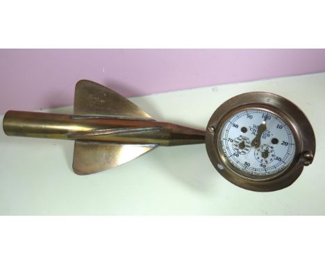 Walkers 'Cherub' MIII Ship Log, Thomas Walker &amp; Son, Birmingham with four Vane log complete with brass dial and mounting 