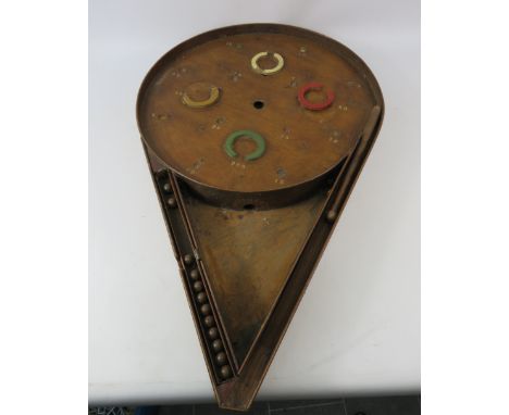 Unusual vintage Bagatelle board, 29" long and 18" wide.