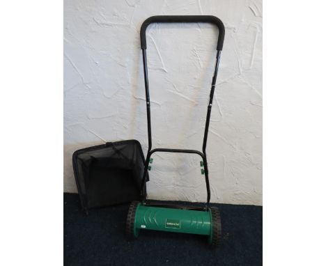 Manual Push Mower by Gardenline in very good order with mesh collector. Cutting width 14 inches. See photos.