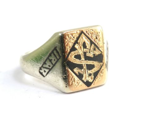 925 Silver Signet Ring, finger size 'P'  9.8g Testing 925 Silver. 