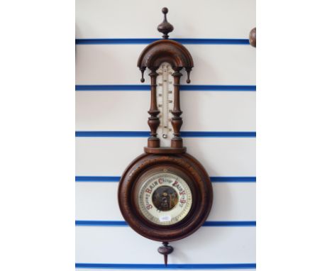 Wall mounted Barometer with Thermometer. See photos. 