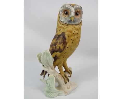 Vintage Goebel barn owl figurine, 9" tall.