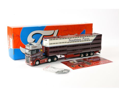 Tekno Diecast Model Truck issue comprising Scania S500 Livestock Transporter in the livery of Southbar Transport. Generally, 