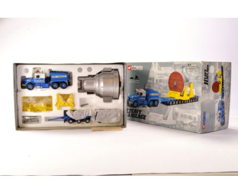 Corgi 1/50 Diecast Model Truck issue comprising No.18001 Scammell Contractor with Nicolas Bogie Trailer &amp; Steam Turbine L