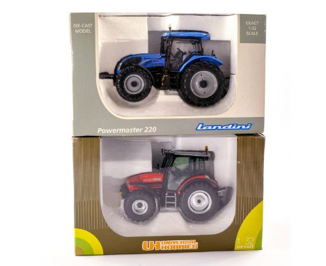 Universal Hobbies 1/32 Farm Issue comprising 1) Landini Powermaster 220 Tractor. Appears Excellent and secured in Box with no