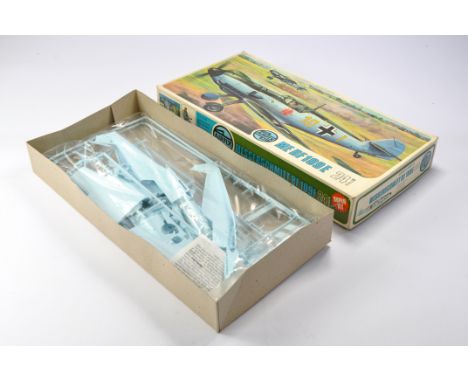 Airfix 1/24 plastic model aircraft kit comprising Messerschmitt Bf 109E. Kit is complete and unstarted. 