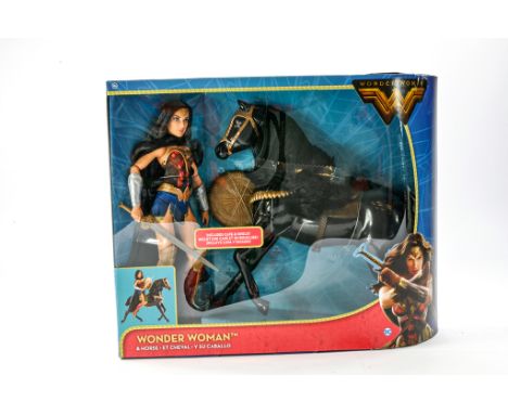 Mattel issue comprising Barbie as Wonder Woman plus horse and includes cape and shield. Appears Excellent with no sign of fau