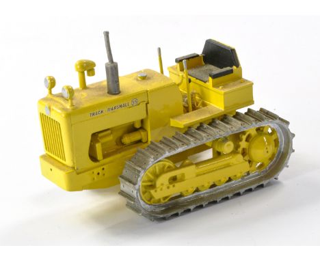 Custom Built MFM 1/32 Farm issue comprising White Metal Track Marshall 55 Crawler Tractor in Yellow. Model has display wear, 