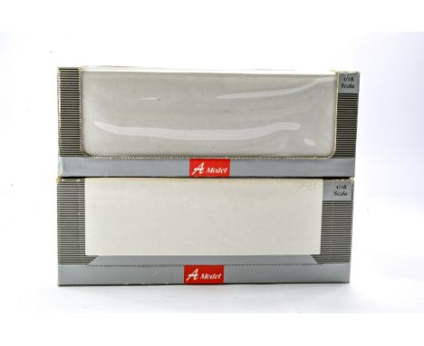 A Model Collection CO. Ltd diecast issue comprising 1) Lotus 49B, Driver Mario Andretti. 2) Lotus 72D "JPS", Driver Emerson F
