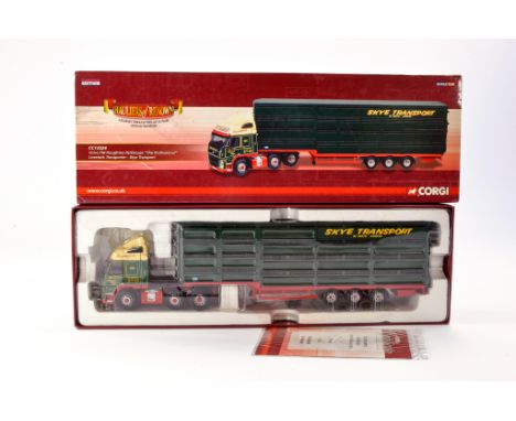 Corgi Diecast Model Truck issue comprising No. CC13524 Volvo FM Houghton Parkhouse Livestock Transporter in the livery of Sky