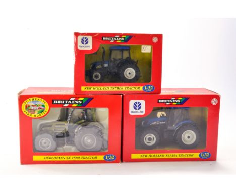 Britains 1/32 Farm Issues comprising 1) New Holland TN75DA Tractor. Appears Excellent and secured in Box with no sign of faul