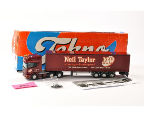 Tekno Diecast Model Truck issue comprising Scania 420 Curtainside in the livery of Neil Taylor. Generally Good, looks complet