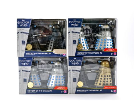Character Doctor Who figures sets comprising of 1) History of the Daleks #6 x 2. 2) History of the Daleks #7 x 2. All appear 