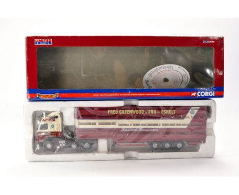 Corgi Diecast Model Truck issue comprising No. CC12428 Volvo FH Houghton Parkhouse Livestock Transporter in the livery of Fre