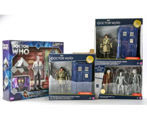 Character Doctor Who figure sets comprising of 1) The Second Doctor &amp; Electronic Tardis from the Abominable Snowmen (1967
