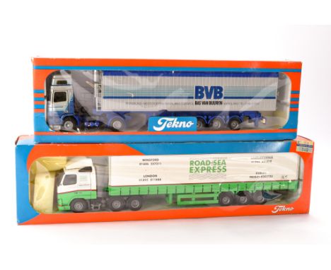Tekno Diecast Model Truck issues comprising Volvo FH 12 Curtainside in the livery of Road Sea Express, looks to be Very Good 