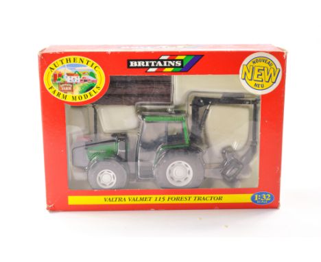 Britains 1/32 Farm Issue comprising Valtra Valmet 115 Forest Tractor. Appears Excellent and secured in Box with no sign of fa