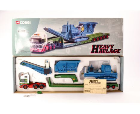 Corgi 1/50 Diecast Model Truck issue comprising No. CC12002 MAN King Trailer and Crusher Load in the livery of Cadzow Heavy H