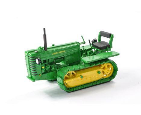 David Brook Hand Built 1/16 Scale Farm Issue comprising John Deere MC Crawler Tractor. Built from scratch using mostly cerami