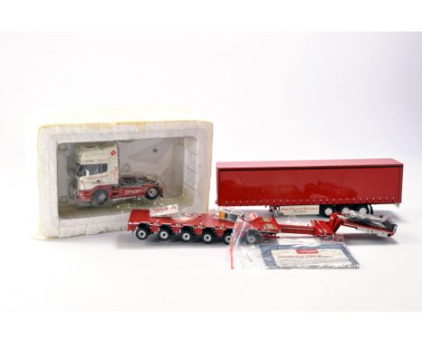 Corgi Colm Diamond Truck and Trailer plus Tonkin Nooteboom Trailer set (missing outer Box). Fair to Good, all likely displaye