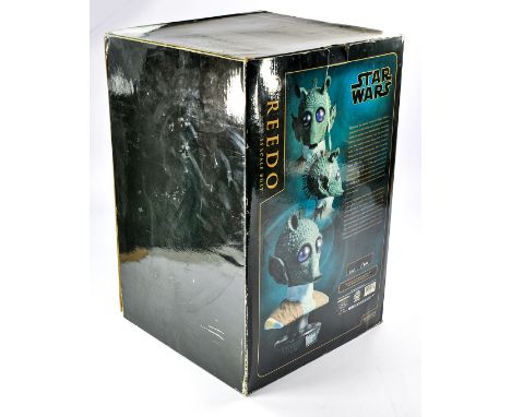 Sideshow collectibles issue comprising Star Wars GREEDO 1:1 Scale Bust. Limited Edition 212/300. Appears Excellent with no si