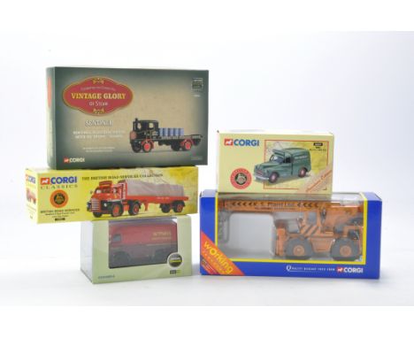 Corgi group of commercial five diecast items including BRS and KS Plant crane. Excellent in boxes.