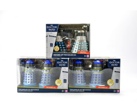 Character Doctor Who figure sets comprising of 1) The Jungles of Mechanus (The Chase 1965) x 2. 2) Warriors of the Deep #4 (T
