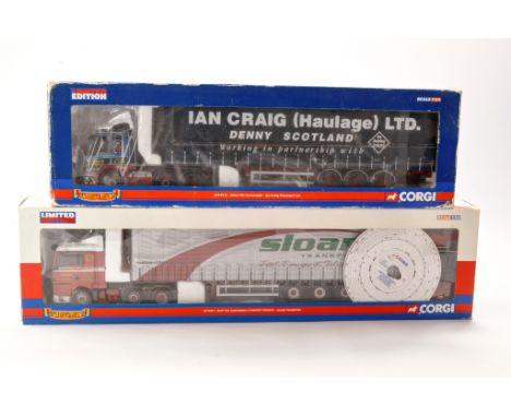 Corgi Diecast Model Truck issues comprising No. CC13512 Volvo Curtainside in the livery of Ian Craig. Good, with mirrors. No 