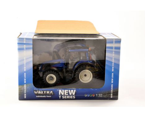 Universal Hobbies 1/32 Farm Model issue comprising Valtra T Series Tractor in Metallic Blue. Excellent and secured in Box wit