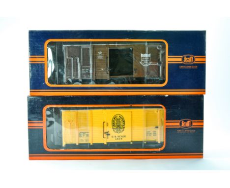 Train G Scale duo of Wagons. Excellent in boxes. 