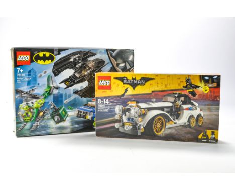 Lego Batman issues comprising 1) No.70911 The Penguin Arctic Roller. Used but appears complete. Box has some storage wear. 2)