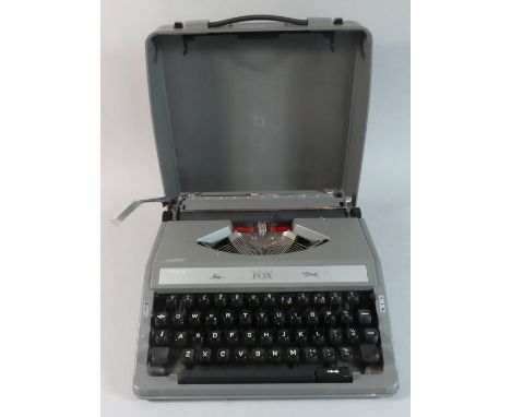 A Late 20th Century Manual Portable Typewriter, Grey Fox 