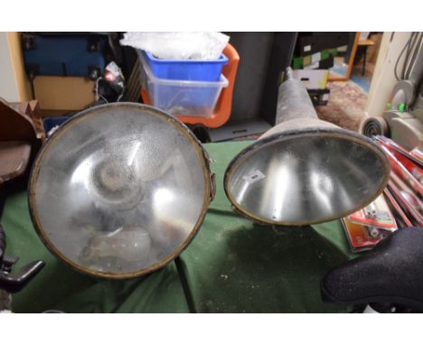 A Pair of Vintage Wall Mounting Industrial Lights 