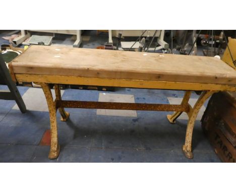 A Vintage Iron Based Bench, 104cm Wide 