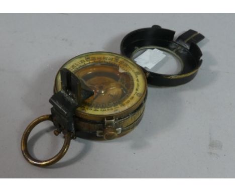 A Brass Mounted Negretti and Zambra Prismatic Compass 