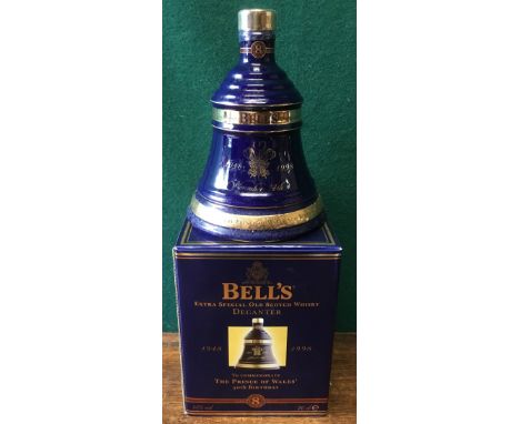 Bell's Extra Special Old Scotch WhiskyIn fine porcelain decanter to commemorate the Princes of Wales' 50th Birthday, in origi