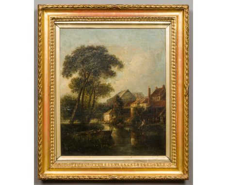 Attributed to JOHN BERNEY CROME (1794-1842) BritishOn the YareOil on panel, framed.  37.5 x 45.5 cm. Provenance: THE SIR WILL