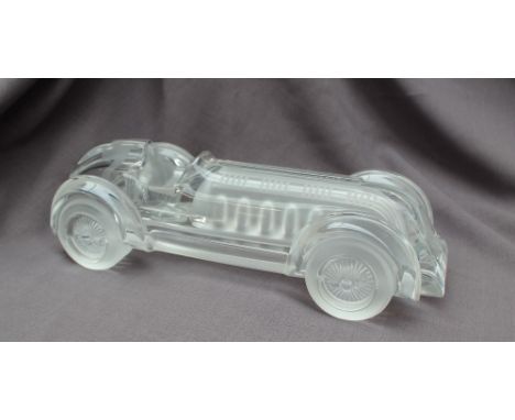 A Daum glass large automobile - The Monoplace LeMans, this model was the 3rd of 13 Standard Large Automobiles Daum produced f