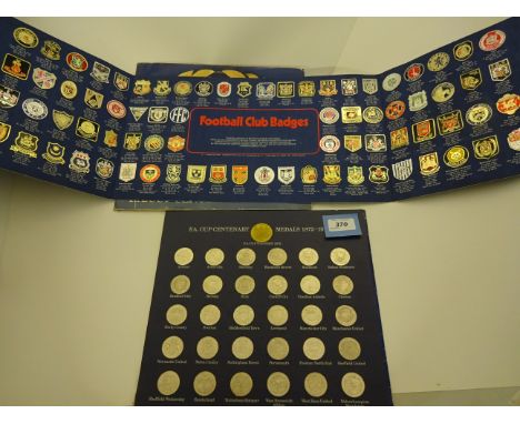 TWO COMPLETE MEDAL COLLECTIONS OF THE FA CUP CENTENARY 1872-1972 PLUS COMPLETE ESSO COLLECTION OF FOOTBALL CLUB BADGES