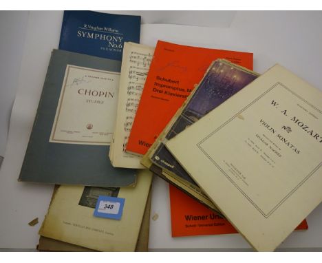 10 VINTAGE MUSIC SCORE BOOKS