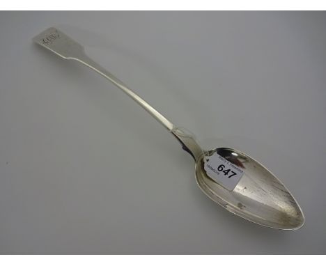 EXETER SILVER BASTING SPOON 1802/07 W WOODMAN FIDDLE PATTERN 139g