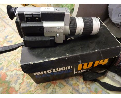 BOXED CANON AUTO ZOOM 1014 VINTAGE CAMERA PLUS QTY OF FILTERS AND ACCESSERIES