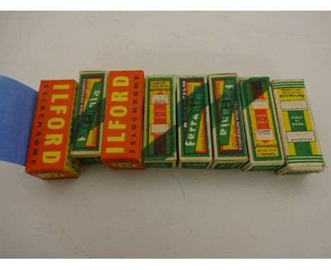 8 BOXED VINTAGE 1950S CAMERA FILM
