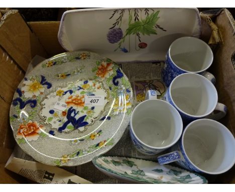 BOX OF CHINA TO INCLUDE SPODE