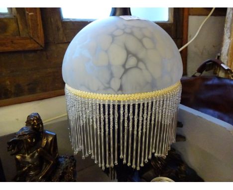 VINTAGE GLASS LAMPSHADE